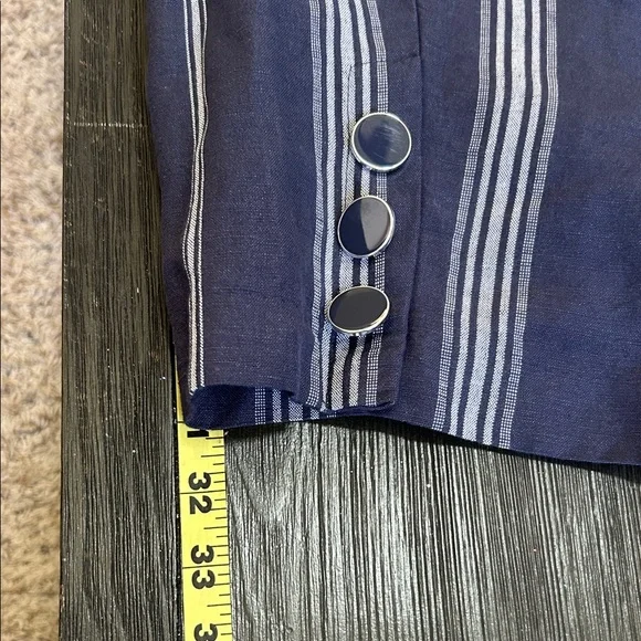 Lane Bryant Navy and White Striped Capris - Picture 7 of 7